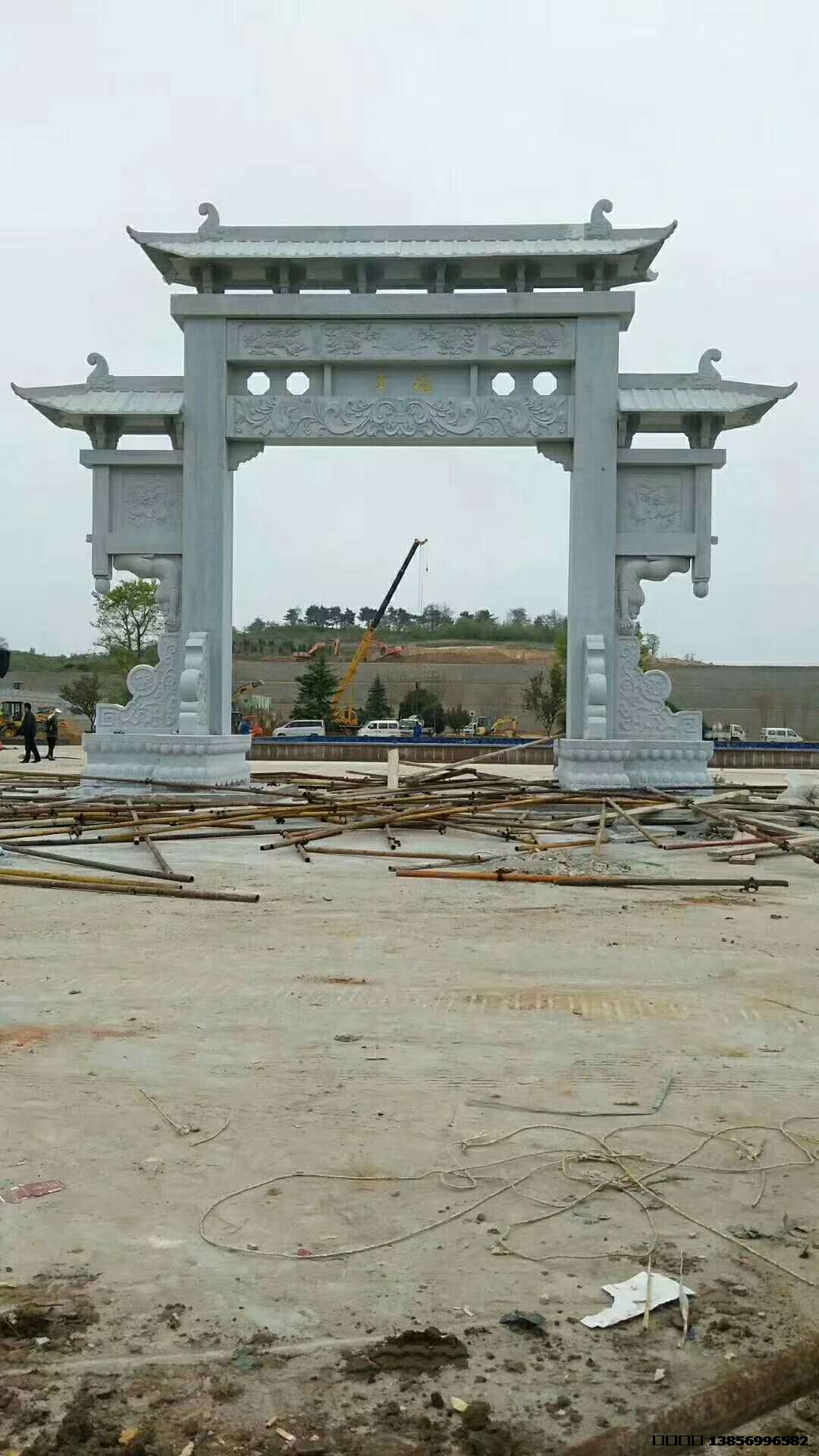 牌坊雕塑系列，案例。